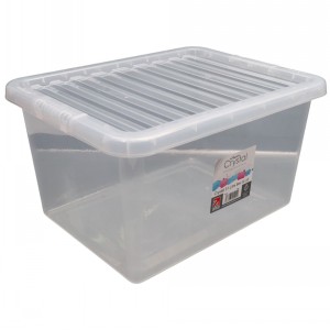 Wham Crystal Plastic Storage Box & Lid Size 09 (31 Litre)
